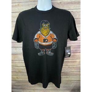 NWT ‘47Brand Philadelphia Flyers NHL Mascot Gritty Black T-Shirt Small